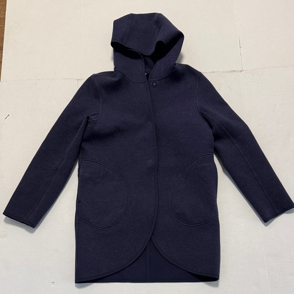 Lululemon Women's City Bound Reversible Wrap Jacket Heathered Dark Blue Small